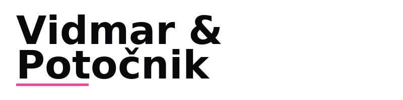 Vidmar & Potočnik logotip